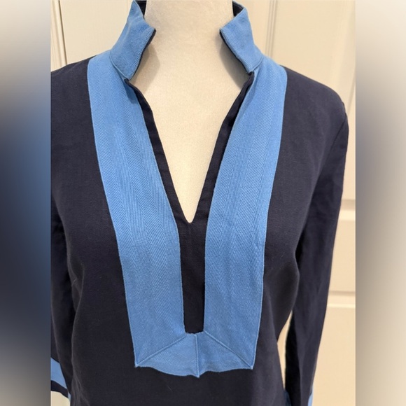 Sail to Sable Navy and Sky Blue Dress. XS - Picture 5 of 9